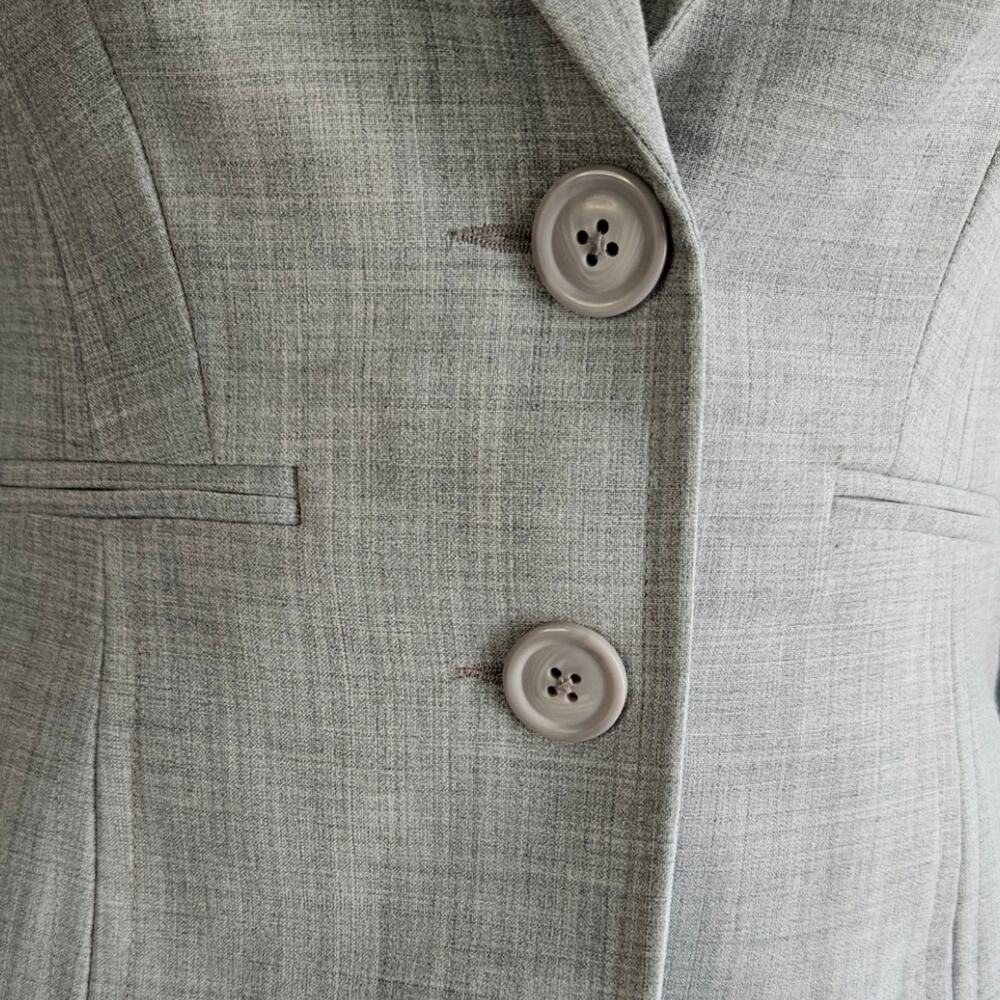 Express Design Studio Light Gray Blazer Jacket Sz… - image 4